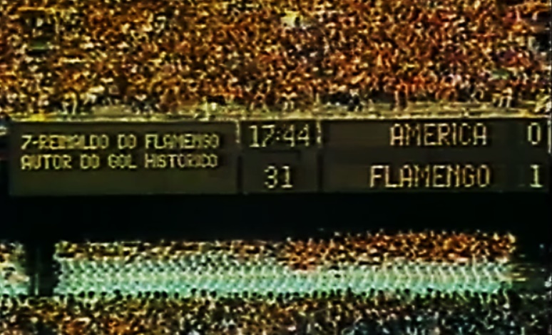 O primeiro placar eletrônico do Maracanã, em 1979 (por Paulo-Roberto Andel)